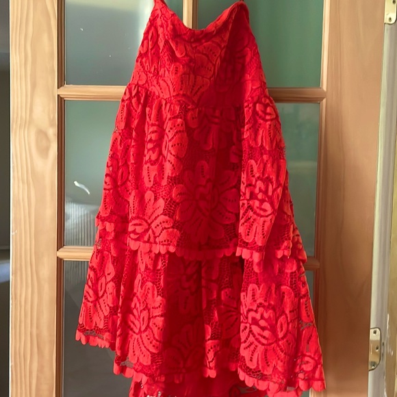 Maeve by Anthropologie orange strapless dress NWT - Picture 1 of 8